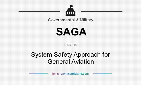What does SAGA mean? It stands for System Safety Approach for General Aviation