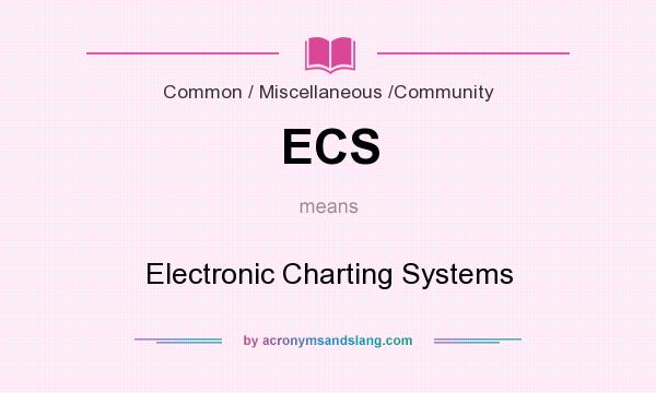 What does ECS mean? It stands for Electronic Charting Systems