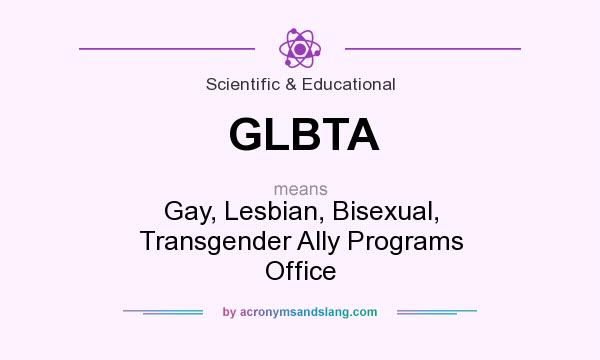 What does GLBTA mean? It stands for Gay, Lesbian, Bisexual, Transgender Ally Programs Office
