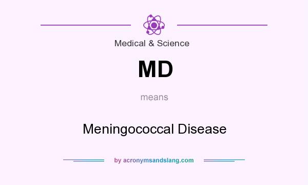 What does MD mean? It stands for Meningococcal Disease