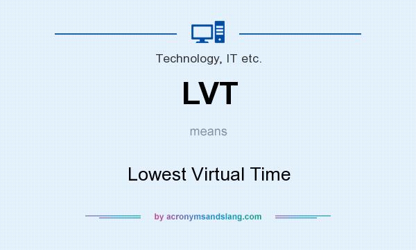 What does LVT mean? It stands for Lowest Virtual Time