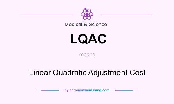 What does LQAC mean? It stands for Linear Quadratic Adjustment Cost