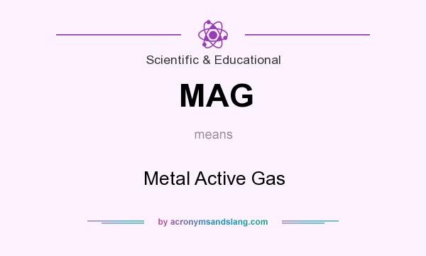 What does MAG mean? It stands for Metal Active Gas