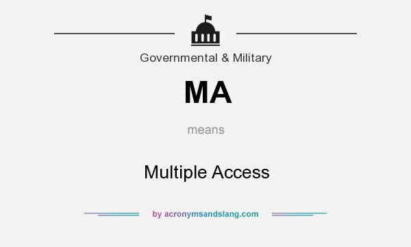 What does MA mean? It stands for Multiple Access