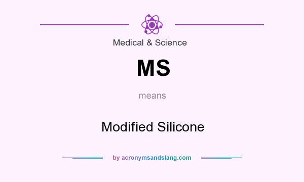 What does MS mean? It stands for Modified Silicone