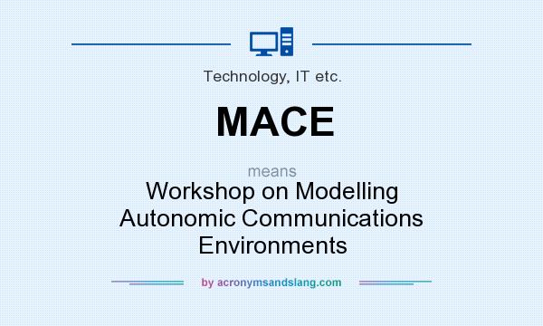 What does MACE mean? It stands for Workshop on Modelling Autonomic Communications Environments