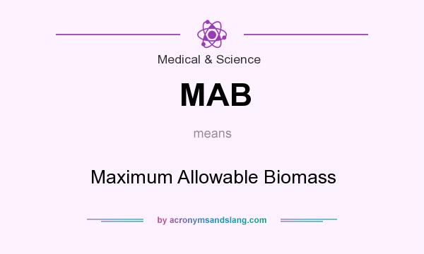 What does MAB mean? It stands for Maximum Allowable Biomass