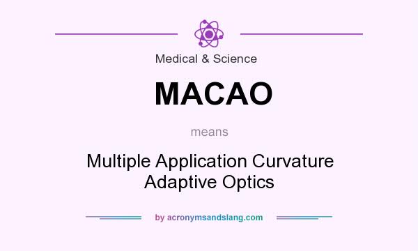 What does MACAO mean? It stands for Multiple Application Curvature Adaptive Optics