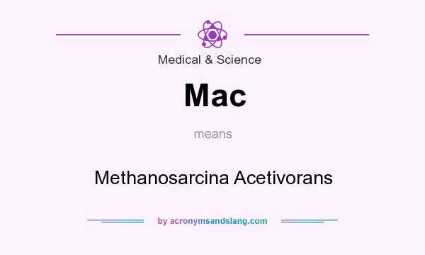 What does Mac mean? It stands for Methanosarcina Acetivorans