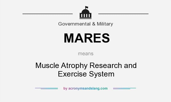 What does MARES mean? It stands for Muscle Atrophy Research and Exercise System