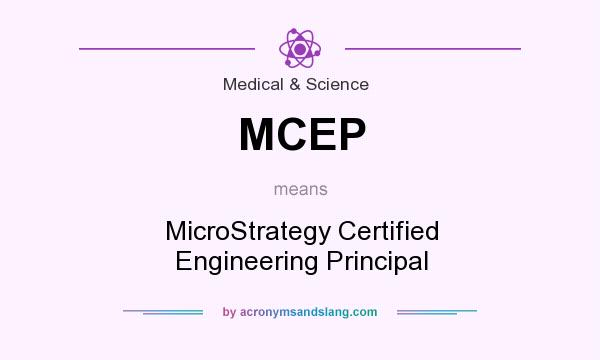 What does MCEP mean? It stands for MicroStrategy Certified Engineering Principal