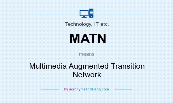 What does MATN mean? It stands for Multimedia Augmented Transition Network
