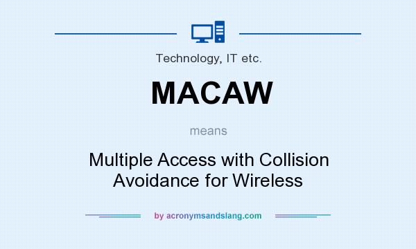 What does MACAW mean? It stands for Multiple Access with Collision Avoidance for Wireless