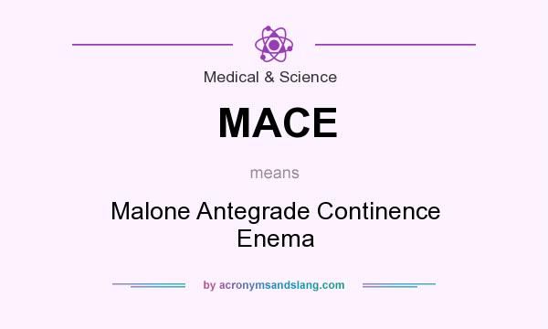 What does MACE mean? It stands for Malone Antegrade Continence Enema