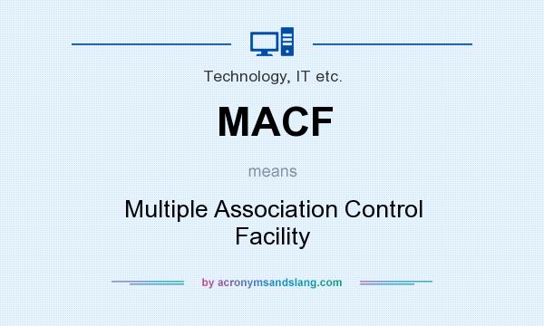 What does MACF mean? It stands for Multiple Association Control Facility