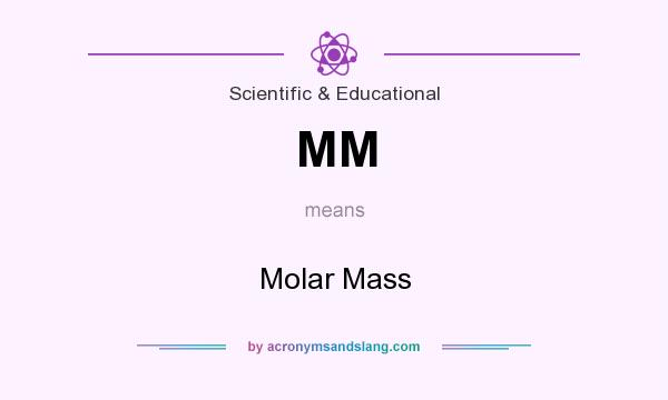 What does MM mean? It stands for Molar Mass