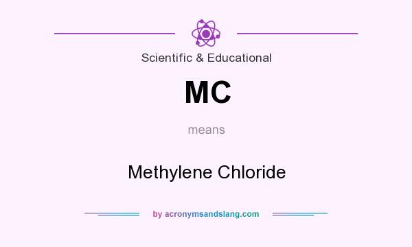 What does MC mean? It stands for Methylene Chloride