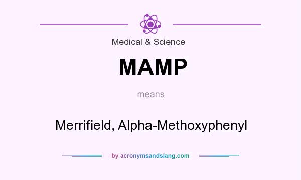 What does MAMP mean? It stands for Merrifield, Alpha-Methoxyphenyl
