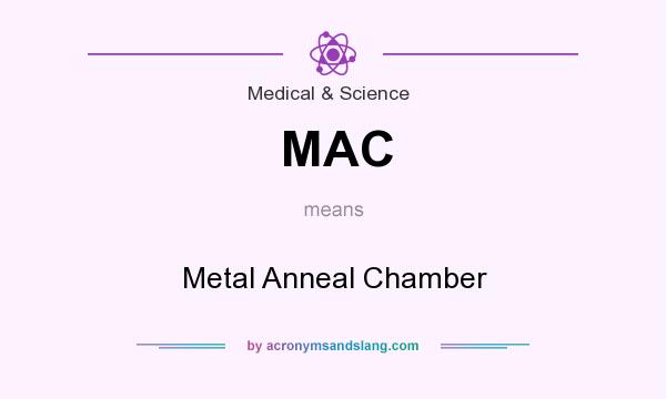 What does MAC mean? It stands for Metal Anneal Chamber