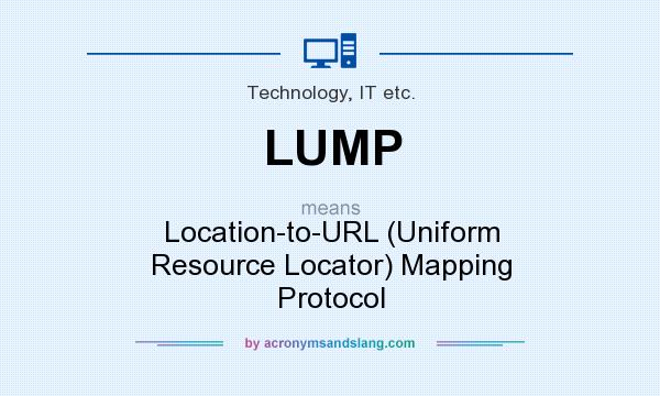 What does LUMP mean? It stands for Location-to-URL (Uniform Resource Locator) Mapping Protocol