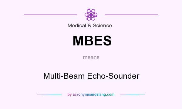 What does MBES mean? It stands for Multi-Beam Echo-Sounder