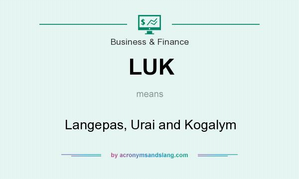 What does LUK mean? It stands for Langepas, Urai and Kogalym