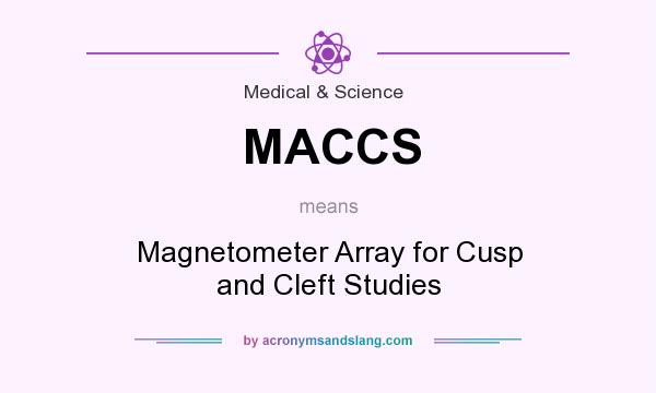 What does MACCS mean? It stands for Magnetometer Array for Cusp and Cleft Studies