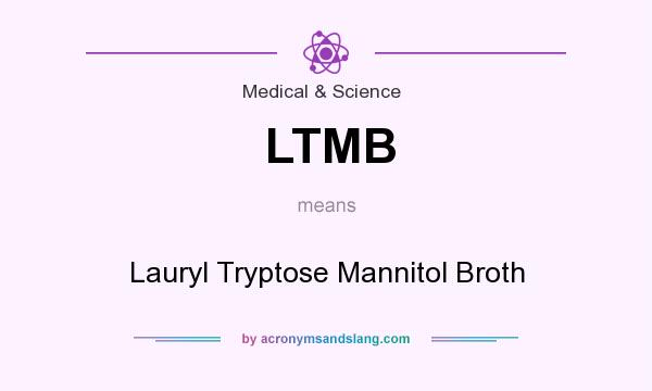 What does LTMB mean? It stands for Lauryl Tryptose Mannitol Broth