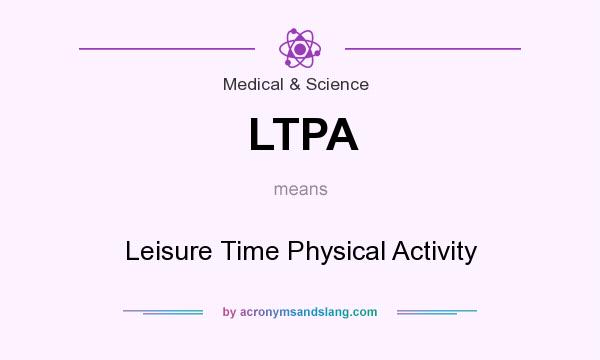 What does LTPA mean? It stands for Leisure Time Physical Activity