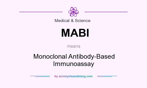 What does MABI mean? It stands for Monoclonal Antibody-Based Immunoassay