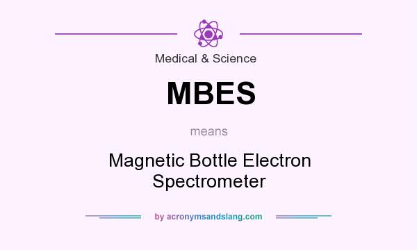 What does MBES mean? It stands for Magnetic Bottle Electron Spectrometer