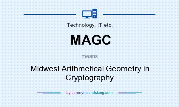 What does MAGC mean? It stands for Midwest Arithmetical Geometry in Cryptography