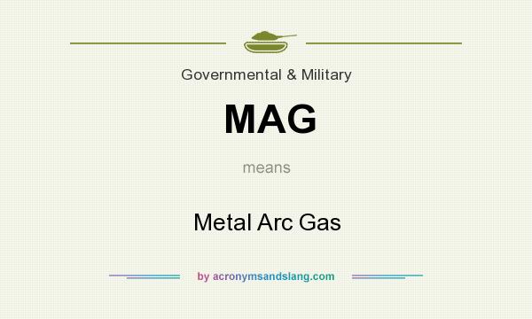 What does MAG mean? It stands for Metal Arc Gas