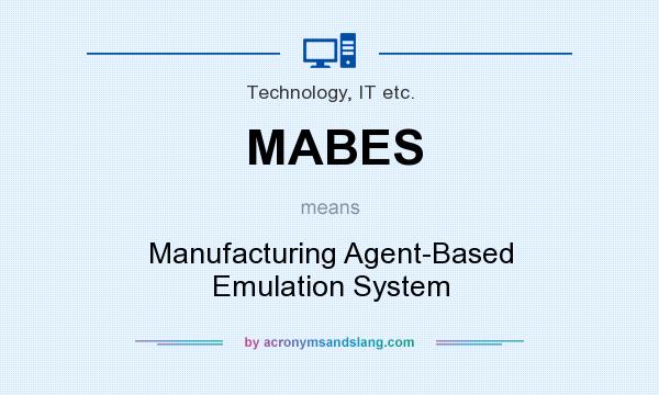What does MABES mean? It stands for Manufacturing Agent-Based Emulation System
