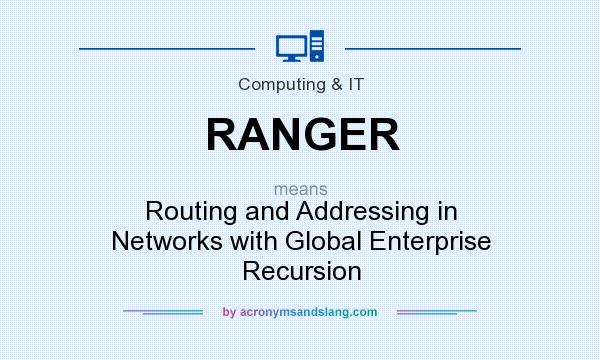What does RANGER mean? It stands for Routing and Addressing in Networks with Global Enterprise Recursion
