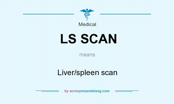 What does LS SCAN mean? It stands for Liver/spleen scan