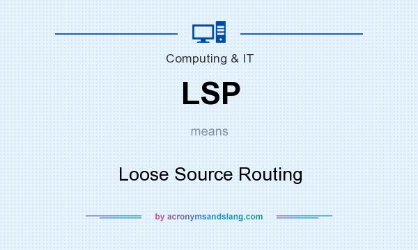 What does LSP mean? It stands for Loose Source Routing