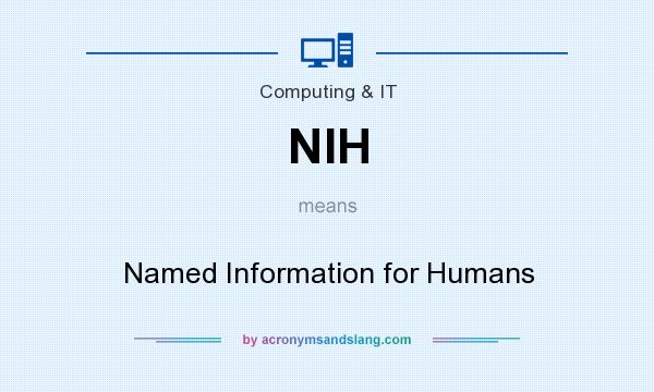 What does NIH mean? It stands for Named Information for Humans