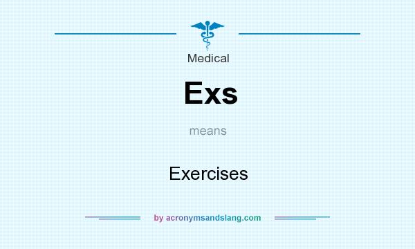 What does Exs mean? It stands for Exercises