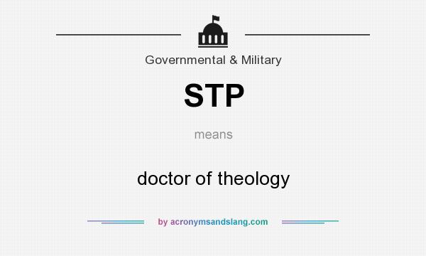 What does STP mean? It stands for doctor of theology