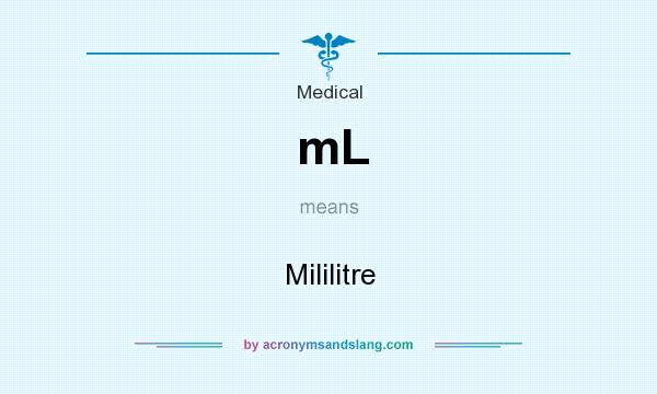 What does mL mean? It stands for Mililitre