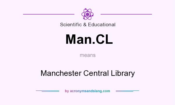 What does Man.CL mean? It stands for Manchester Central Library