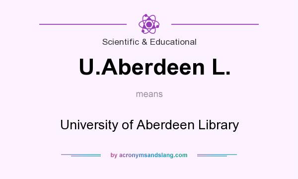 What does U.Aberdeen L. mean? It stands for University of Aberdeen Library