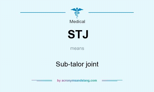 What does STJ mean? It stands for Sub-talor joint