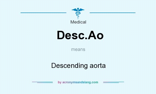 What does Desc.Ao mean? It stands for Descending aorta