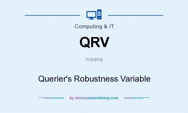 What does QRV mean? It stands for Querier`s Robustness Variable