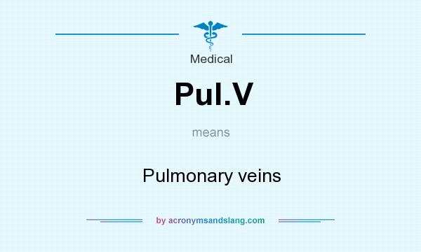 What does Pul.V mean? It stands for Pulmonary veins