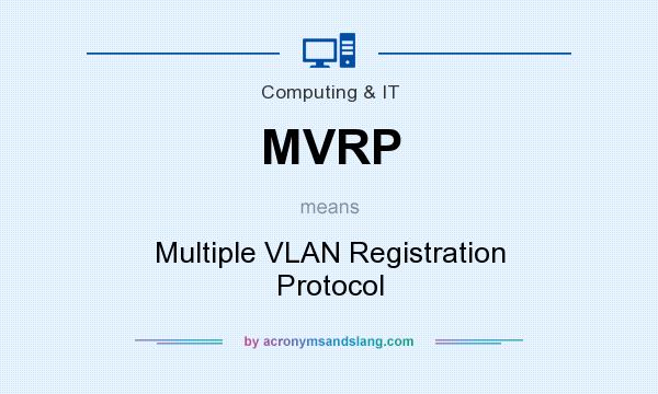 What does MVRP mean? It stands for Multiple VLAN Registration Protocol