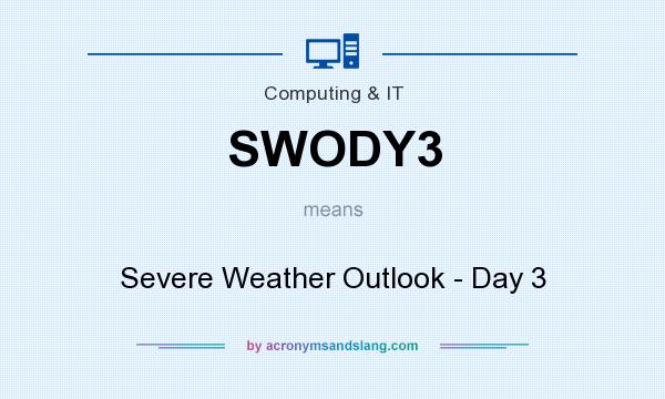 What does SWODY3 mean? It stands for Severe Weather Outlook - Day 3