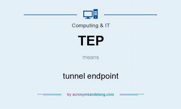 What does TEP mean? It stands for tunnel endpoint